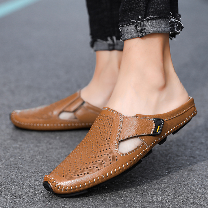 Stylish men's casual sandals, breathable & comfortable, perfect for summer outings and daily wear.