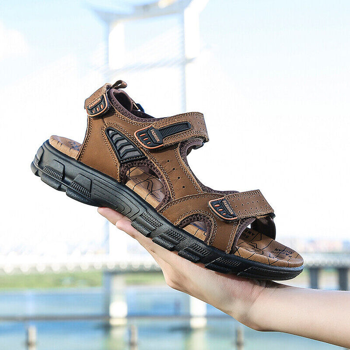 Durable men's outdoor sandals, breathable and adjustable. Ergonomic footbed provides superior comfort for summer activities.