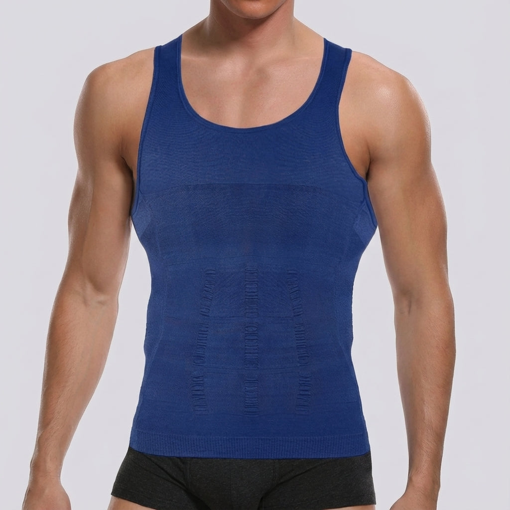 Frederick men's compression shirt, breathable and seamless. Designed for posture correction, body shaping, and active wear.
