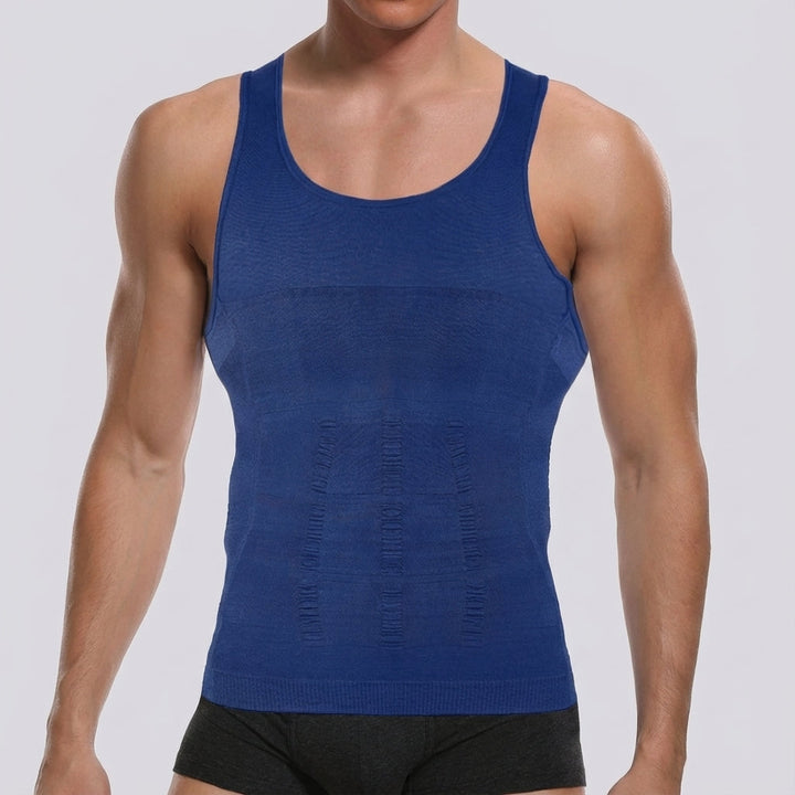 Frederick men's compression shirt, breathable and seamless. Designed for posture correction, body shaping, and active wear.