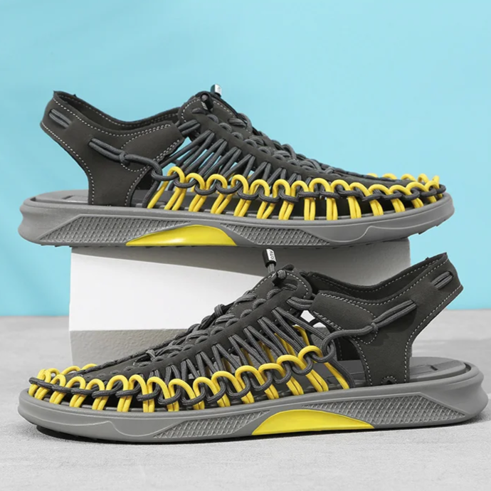 Durable men's summer sandals for hiking.