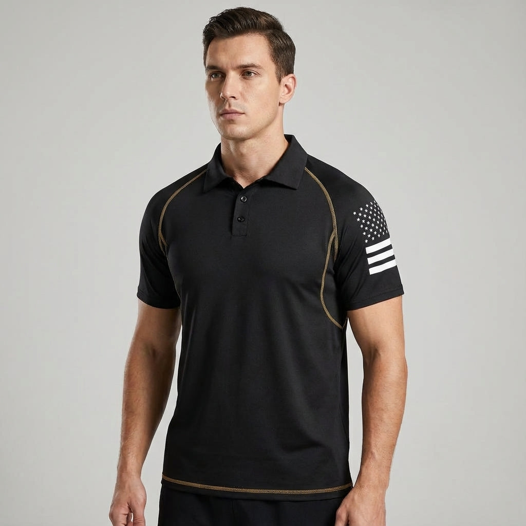 Evan men's quick-dry tactical polo shirt with collar for sportswear and performance