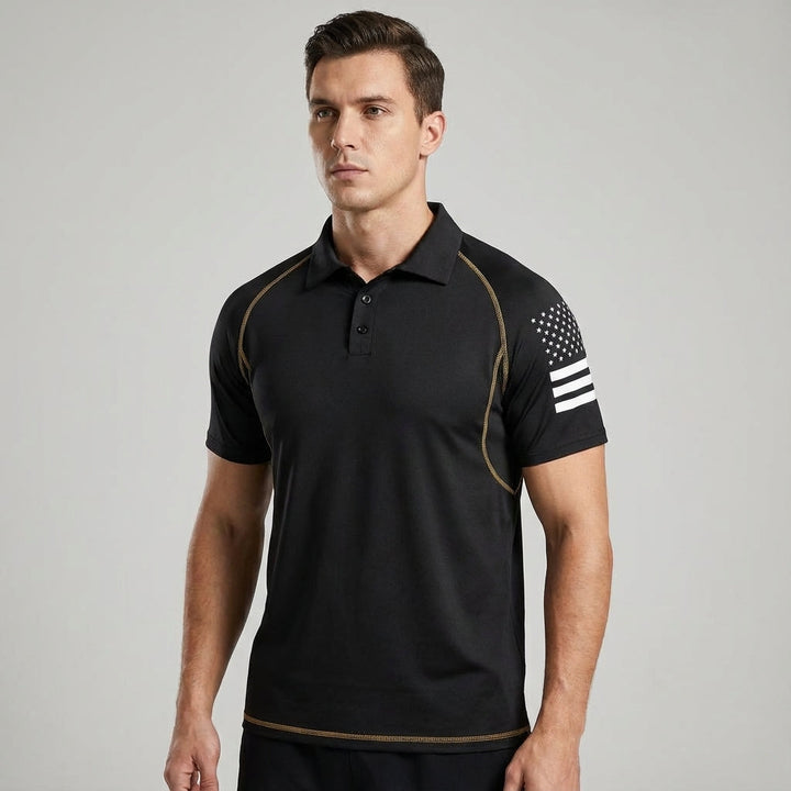 Evan men's quick-dry tactical polo shirt with collar for sportswear and performance