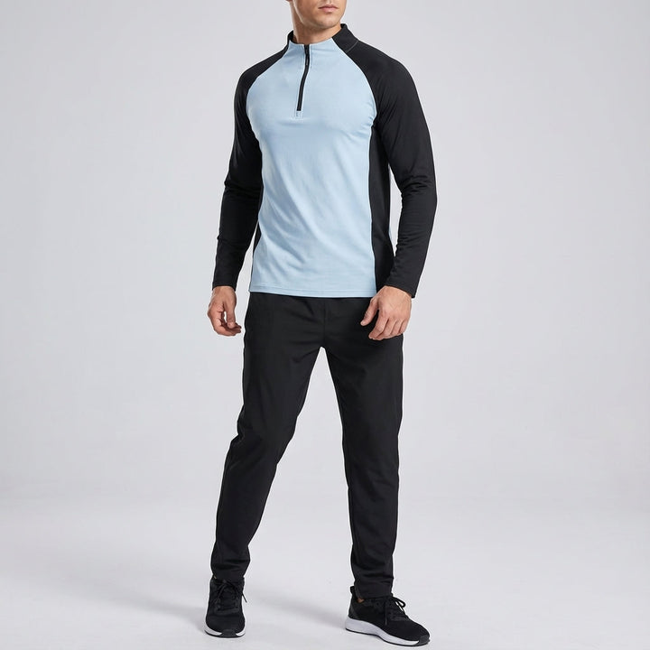 Phillip men's athletic training set, featuring quick-dry and breathable ice silk fabric.
