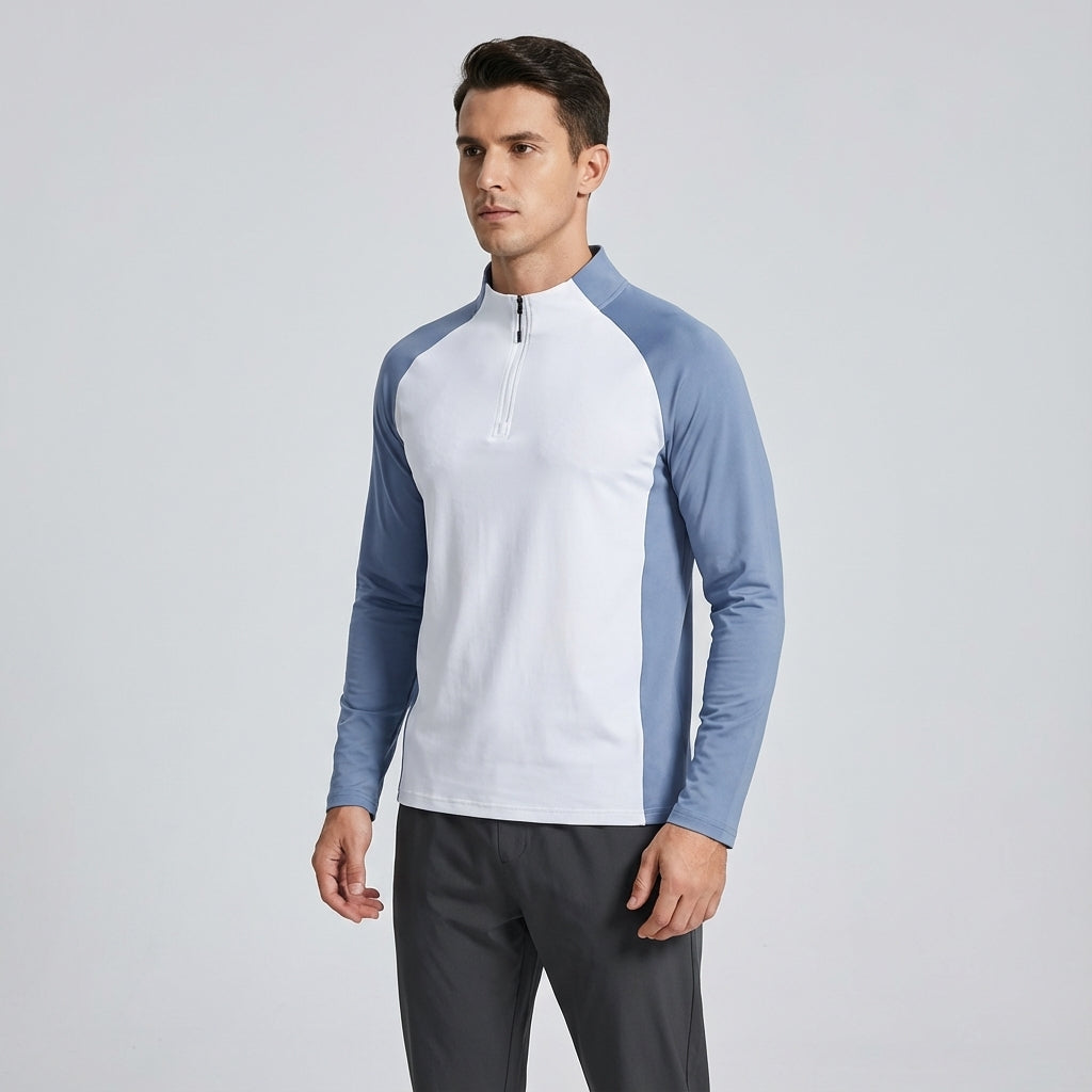 Full view of men's breathable sportswear set, designed for comfort during training.