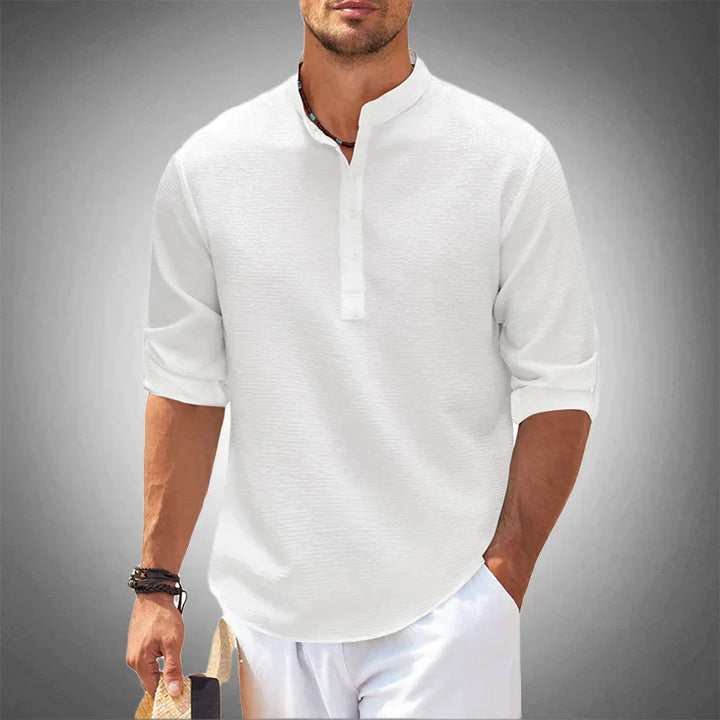 Men's breathable short sleeve casual shirt in Luca style, perfect for summer fashion