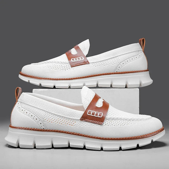 Superior comfort men's breathable loafers, lightweight and stylish for casual fashion.