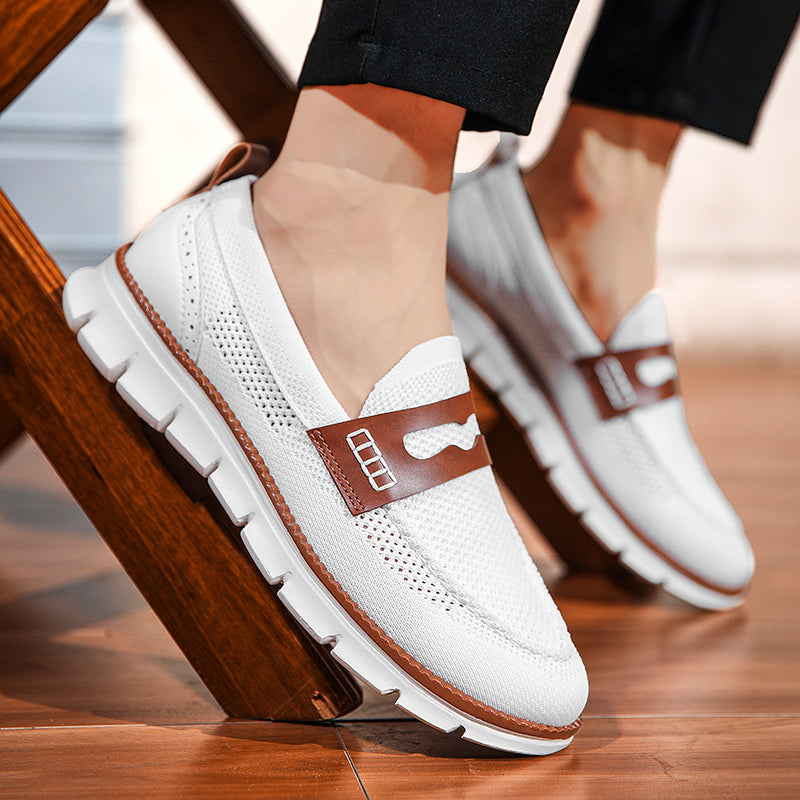 Premium men's breathable loafers, lightweight, comfortable slip-on shoes for casual & everyday style.