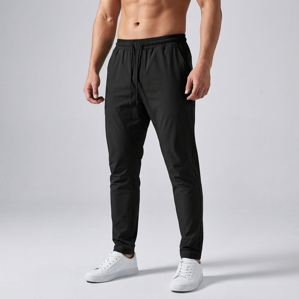 Lightweight men's athletic pants, breathable fabric ideal for running or gym.