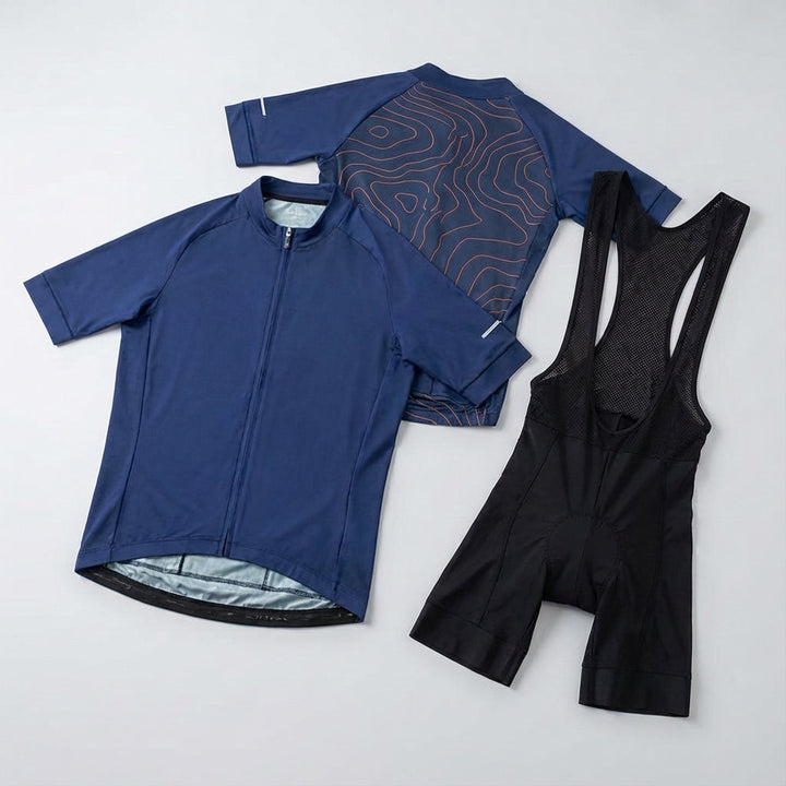 Andrew men's activewear cycling set with breathable bike jersey and shorts