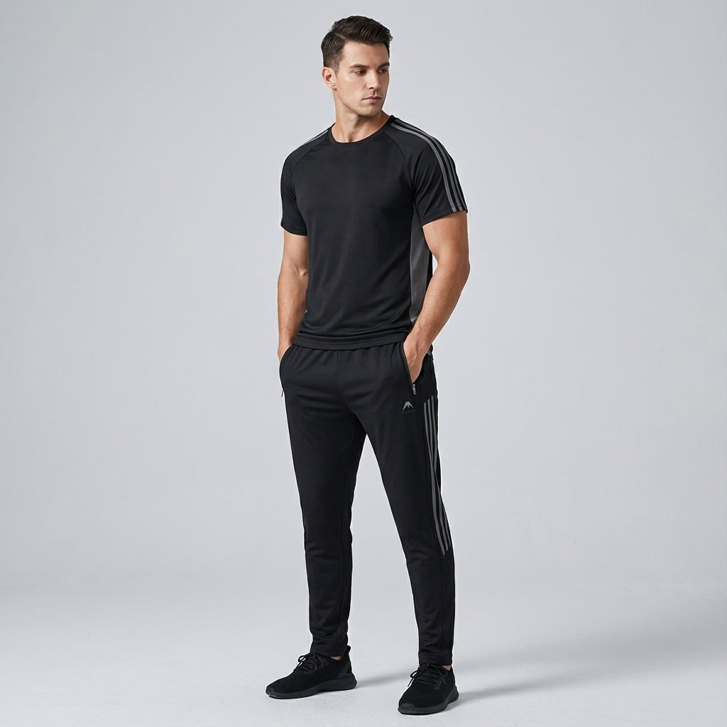 Stanley men's activewear set, breathable and comfortable, suitable for gym or casual wear.