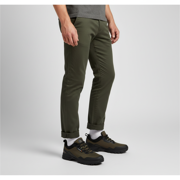 Comfortable men's athletic sneakers, waterproof and breathable, perfect for trail running and hiking