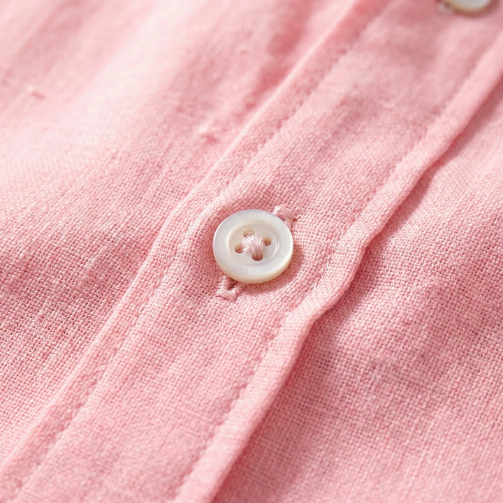 Lightweight men's breezy button-down shirt, ideal for summer fashion & everyday style.