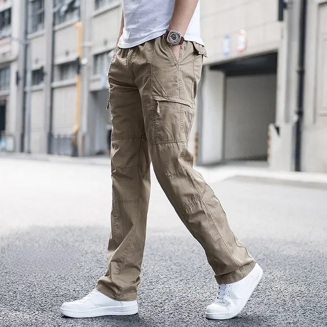 Men's Brighton Cargo Pants, relaxed fit, multi-pocket, comfortable for flexible everyday wear.