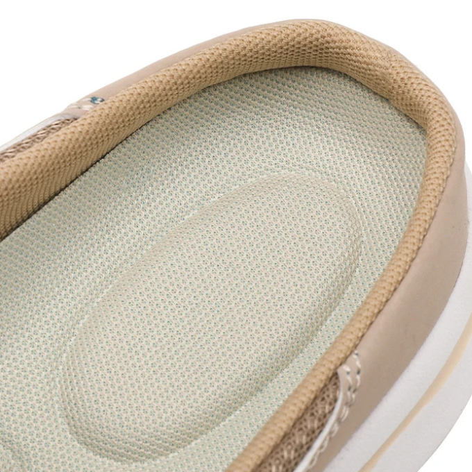 Comfortable men's Brookvale slip-on slides, mesh upper, lightweight EVA sole for summer.