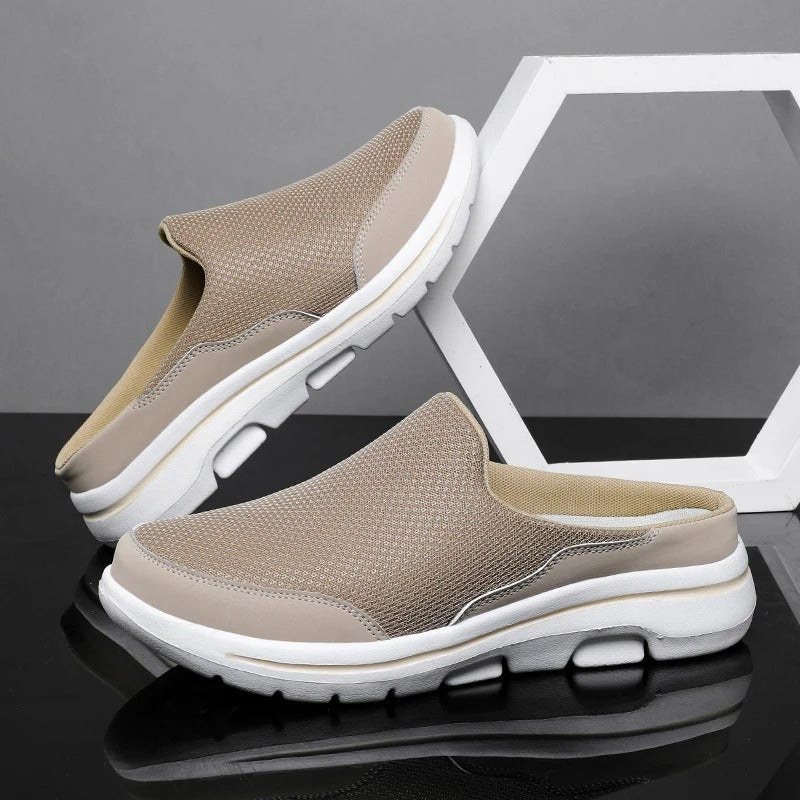Casual men's Brookvale slip-on sneakers, ideal summer slides for breathable everyday wear.