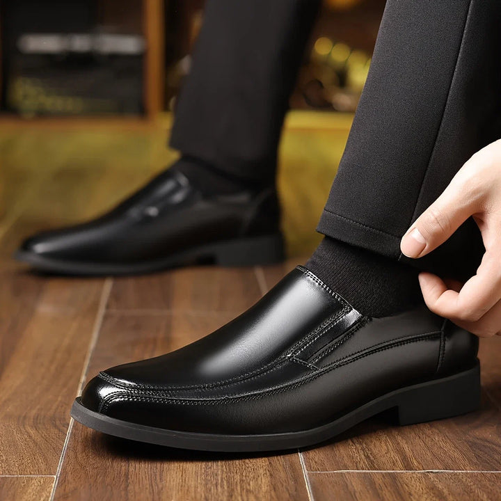 Comfortable men's Oxford loafers in brown, slip-on design for easy wear. Ideal walking shoes & everyday footwear.