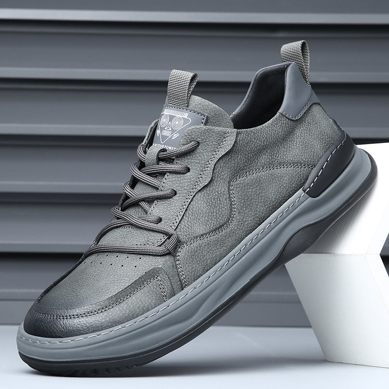Green men's premium comfort everyday sneakers, great for casual style and walking.