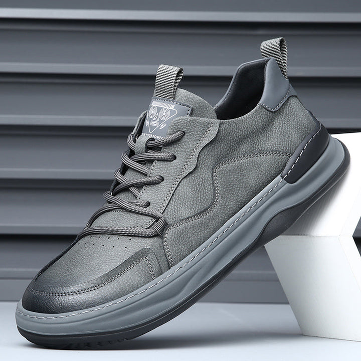 Green men's premium comfort everyday sneakers, great for casual style and walking.