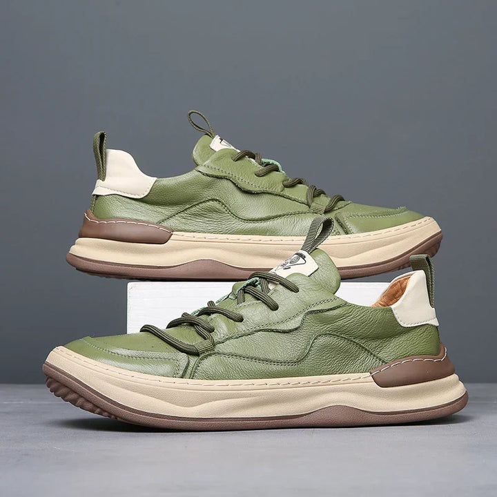 Gray men's everyday comfort shoes, premium sneakers for casual style and walking.