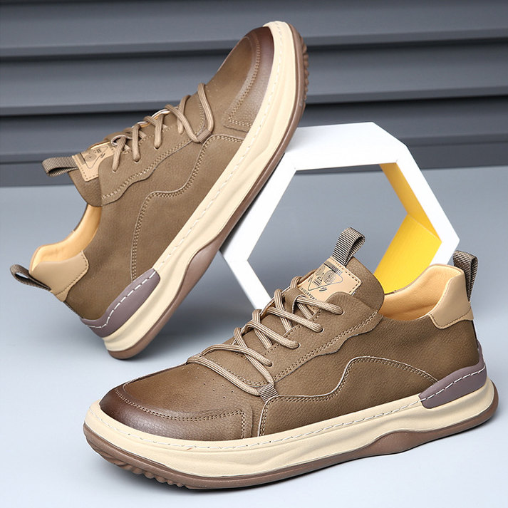 Gray men's everyday sneakers, premium comfort for casual outfits and daily use.