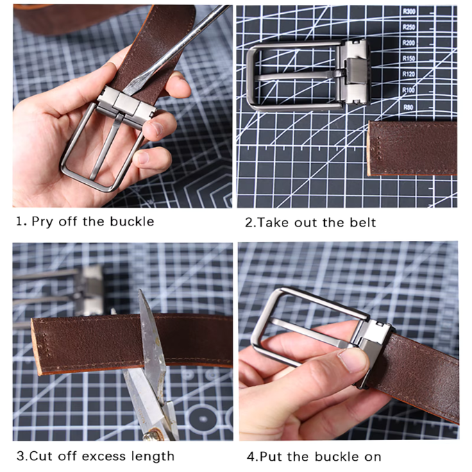 Classic black full-grain leather men's Buckhorn belt, reliable and fashionable accessory.