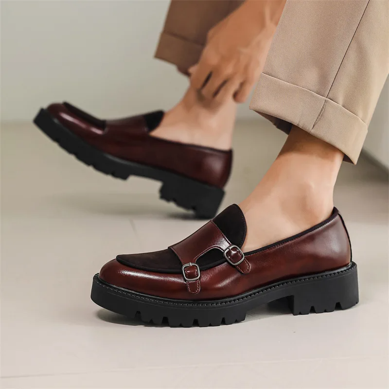 Emerald Monk Strap Loafers, stylish men's footwear, comfortable slip-on shoes for fashion.