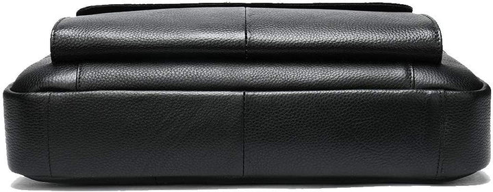 Sophisticated men's leather 15-inch laptop brief, a premium business accessory and travel companion