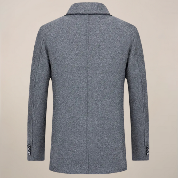 Stylish men's button-up jacket for smart casual fall outfits. Ideal cool weather outerwear & winter layering.