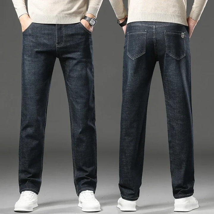 Comfort-focused Men's Cadence stretch denim jeans, perfect for active lifestyles and relaxed casual wear.
