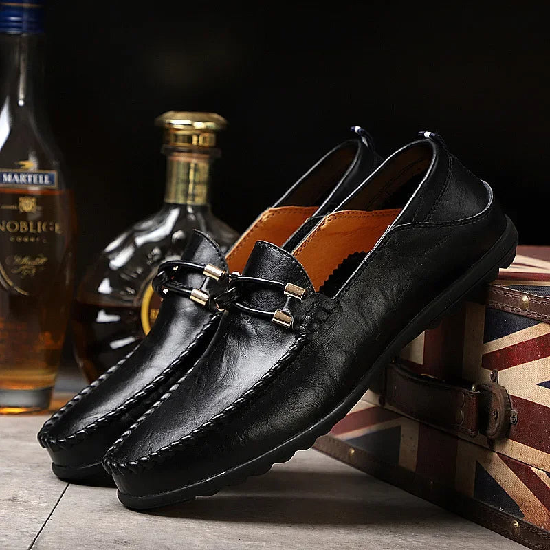 Sophisticated men's Cambridge slip-on loafers. Everyday comfort shoes with a classic design for formal or casual wear.