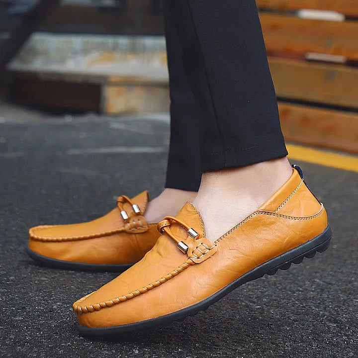 Timeless men's Cambridge slip-on loafers. Everyday comfort shoes with a sophisticated classic style, formal or casual.