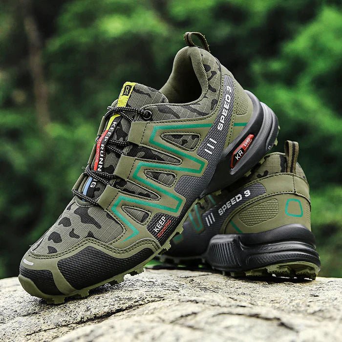 Athletic men's camo orthopedic sneakers for active men. Offers superior arch support & pain relief.