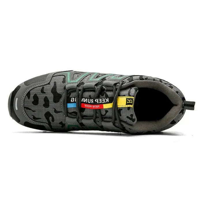 Comfortable men's camo orthopedic shoes with a supportive design, perfect for long walks & everyday use.