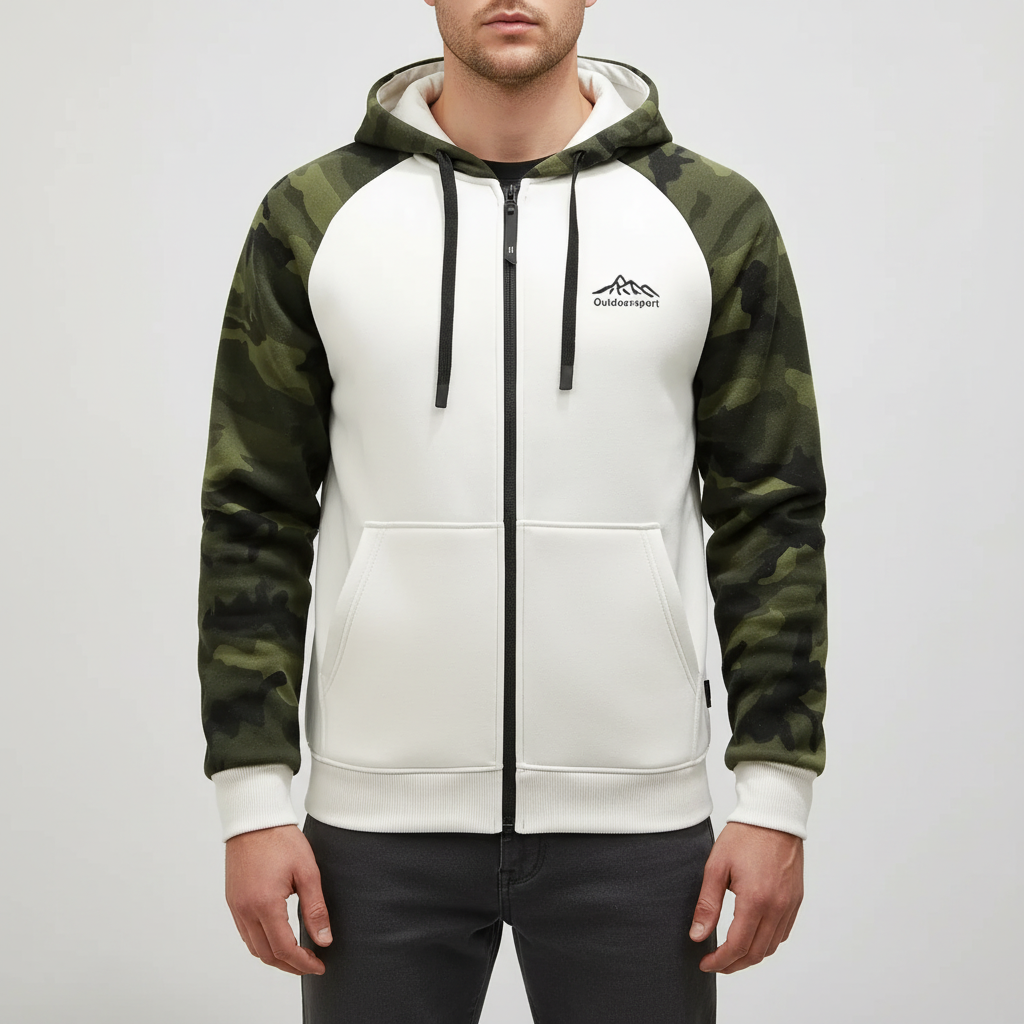 Stylish Dominik mens camo fuchsia jacket, a versatile warm layer for cold weather.