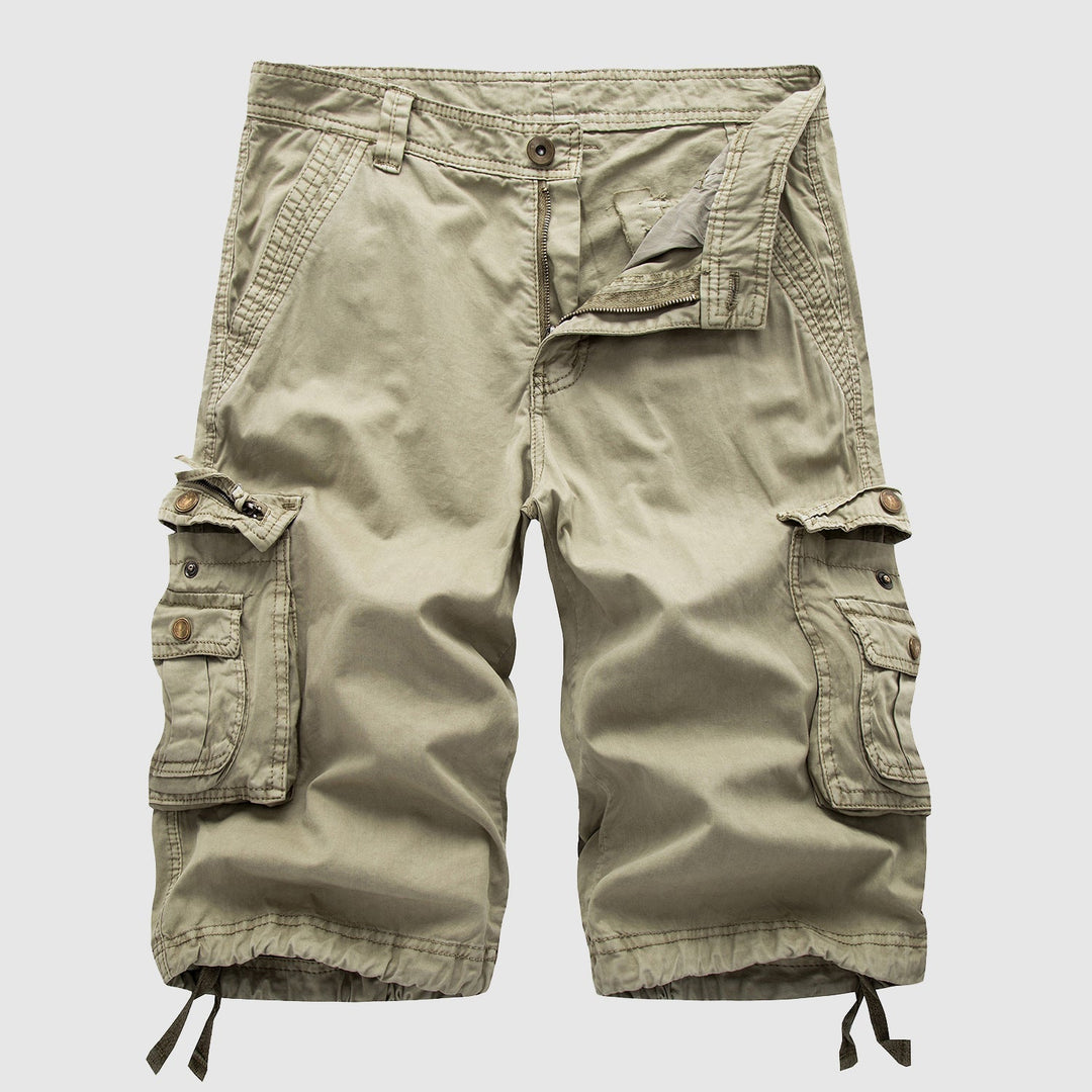 Men's cargo shorts with multiple pockets & adjustable hem. Relaxed fit, perfect for casual summer wear & outdoor utility.