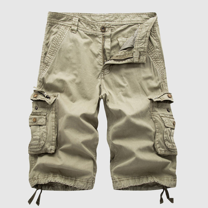 Men's cargo shorts with multiple pockets & adjustable hem. Relaxed fit, perfect for casual summer wear & outdoor utility.