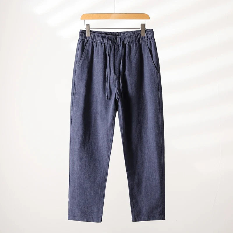 Lightweight men's Casa comfort pants. Relaxed fit trousers ideal for warm weather and summer style.