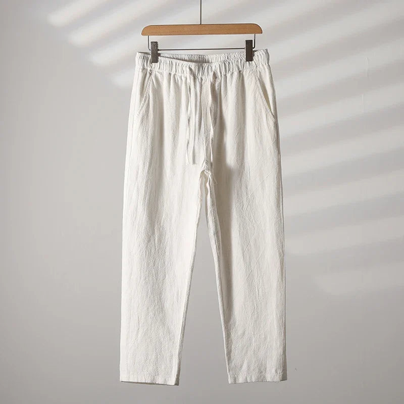 Front view of men's Casa relaxed fit comfort pants, perfect for warm weather & casual summer style.
