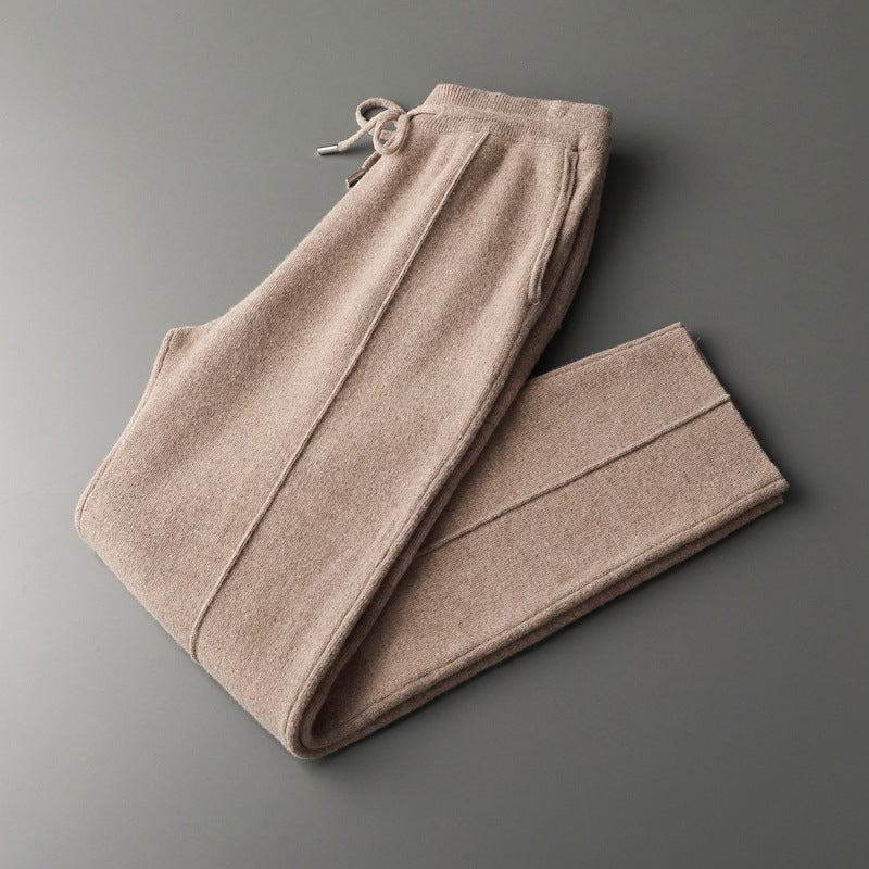 Men's cashmere blend lounge trousers, soft and comfortable, ideal for relaxed casual wear.
