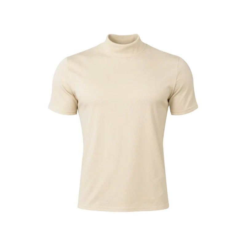 Stack of new men's Caston slim fit t-shirts, ready for comfortable, versatile everyday wear & modern style.