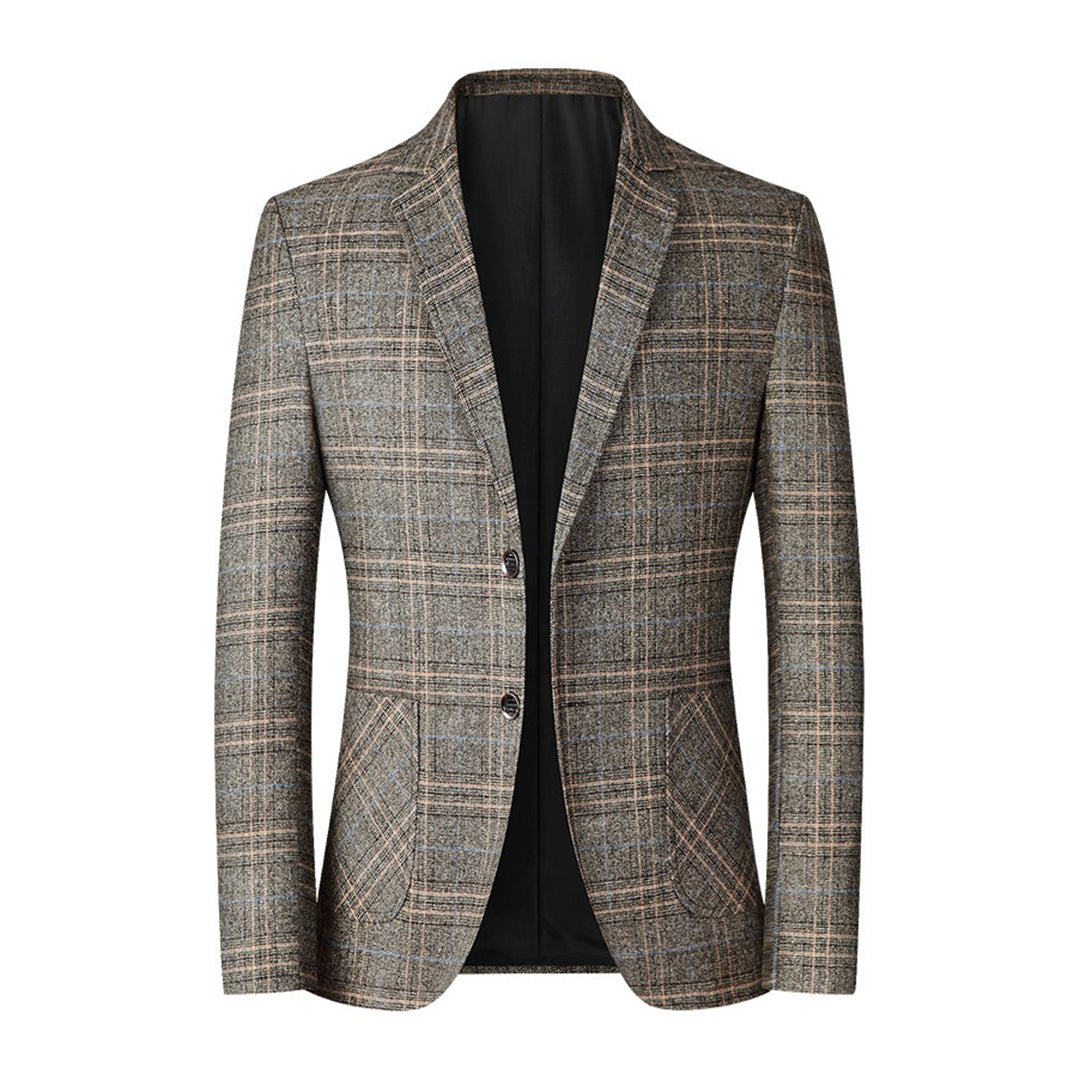 Tailored men's casual blazer offering comfort and a sleek fit for business or smart casual wear.