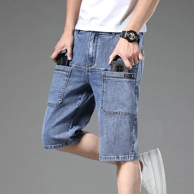 Men's casual cargo utility shorts with multi-pockets, relaxed fit for everyday summer comfort.