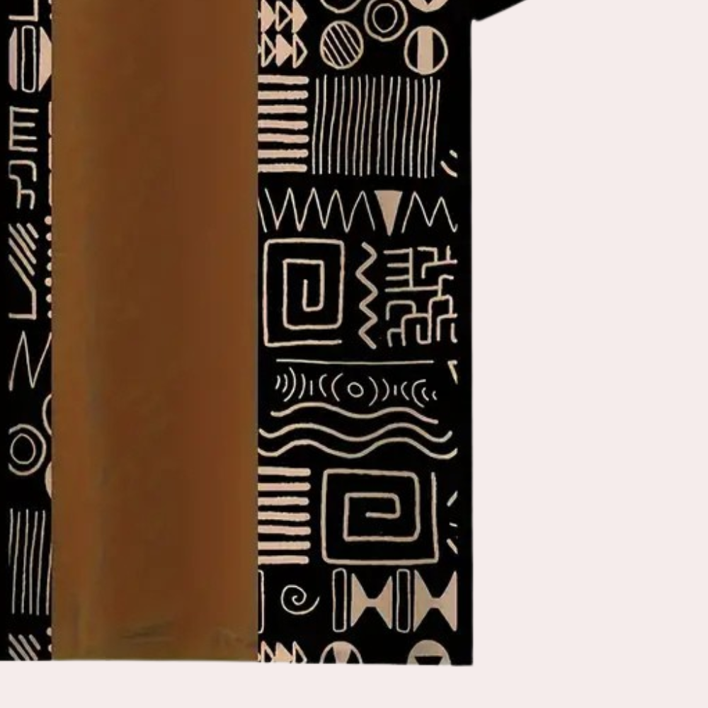 Modern men's color block casual t-shirt, comfortable & stylish, short sleeve, suitable for daily wear.