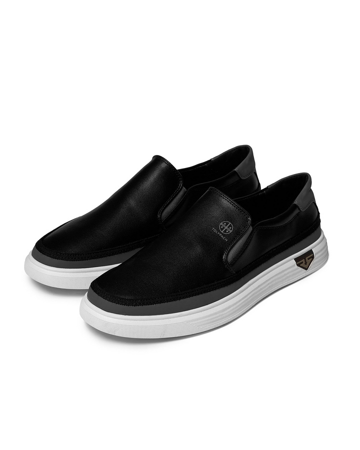 Men's casual leather slip-on shoes for everyday comfort and style.