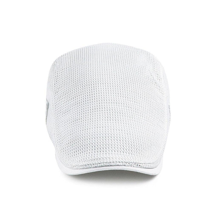 Stylish men's airflow mesh cap, a breathable and adjustable beret perfect for casual wear.
