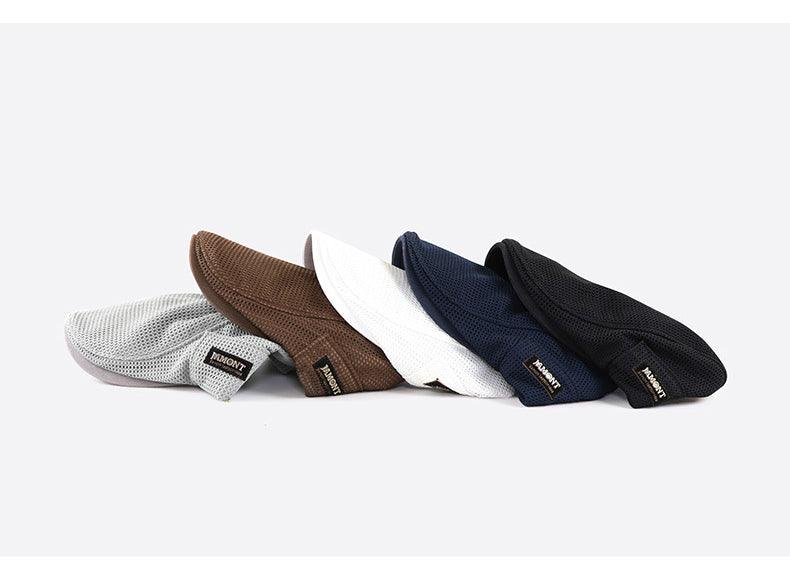 Durable men's casual mesh beret, a breathable airflow cap ideal for active summer days.
