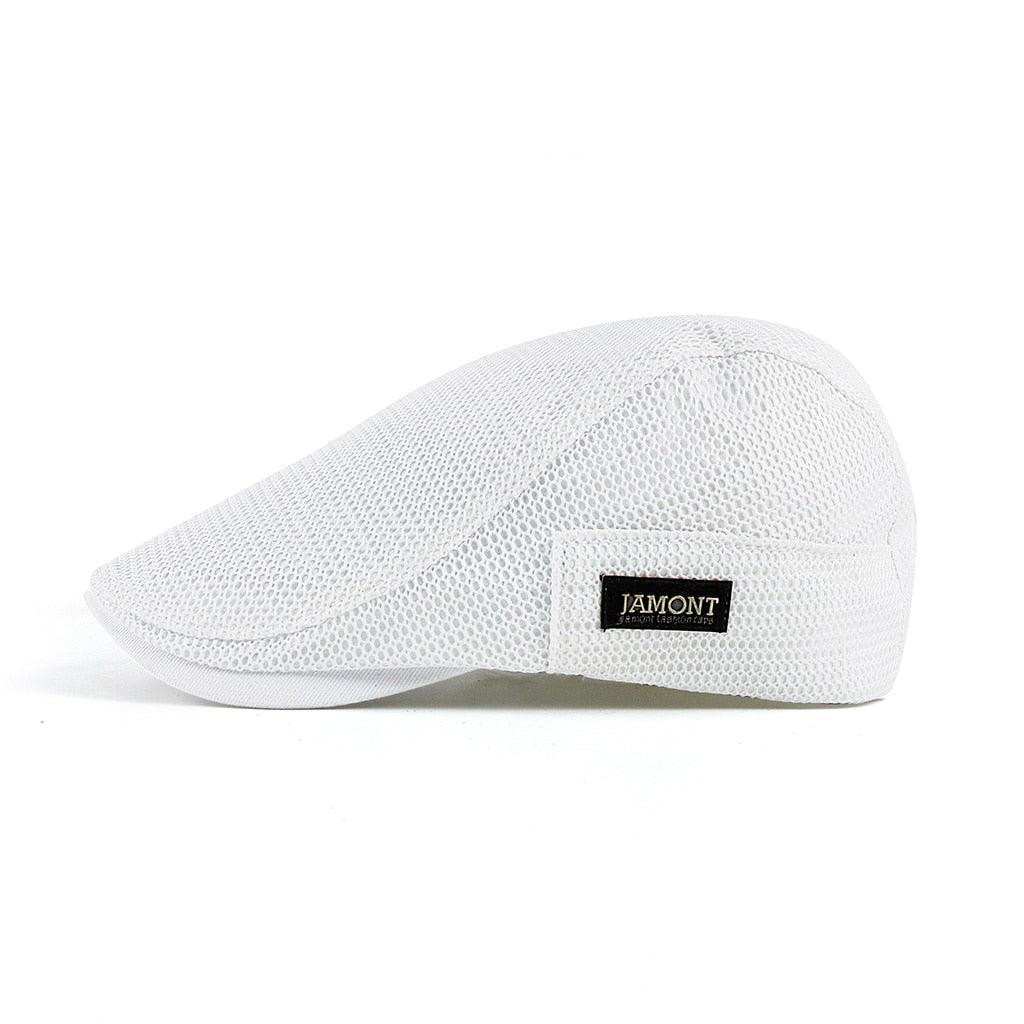 Casual men's mesh beret, an airflow cap designed for maximum breathability during summer.