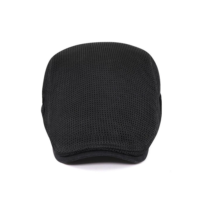 Comfortable cotton mesh beret for men, a breathable and stylish casual headwear option.