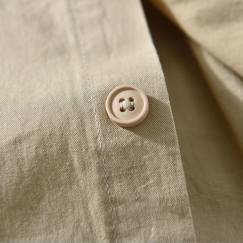 Men's relaxed fit casual button-up shirt, long sleeve, versatile for spring and summer style.